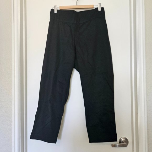 Old Navy NWT black pants, elastic waist, split hem, 20 short - Picture 1 of 7